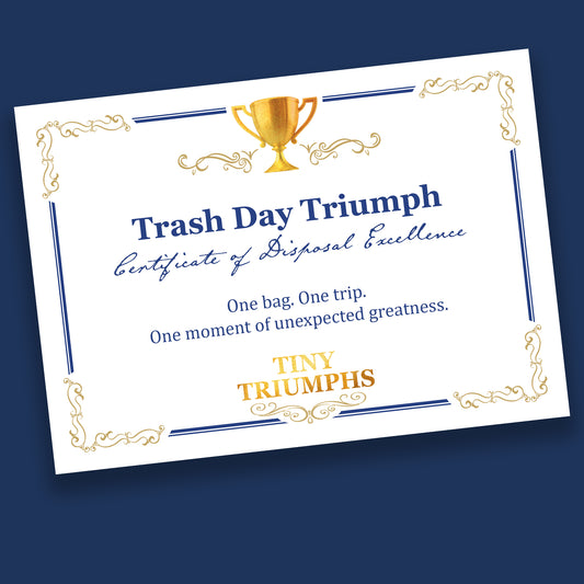 Tiny Triumphs Official Award Certificate